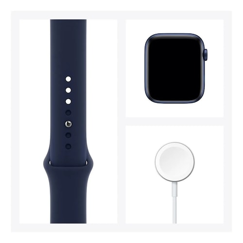 Reloj (Reacondicionado Grado A) Apple Watch Serie 6 44 mm GPS Color Azul.