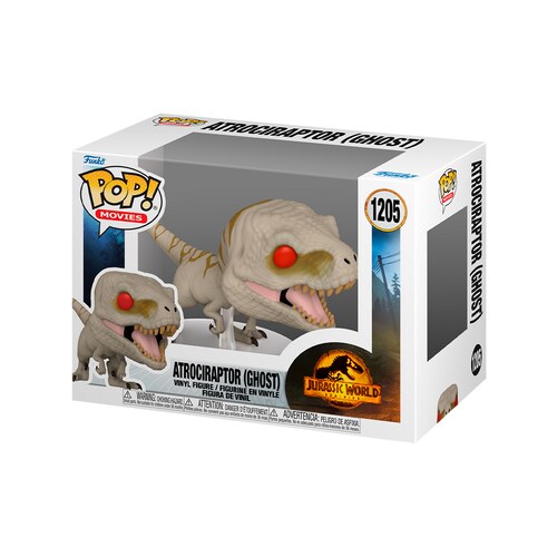 Funko Pop Ghost Atrociraptor #1205 Jurassic World Dominion Park Dinosaurio