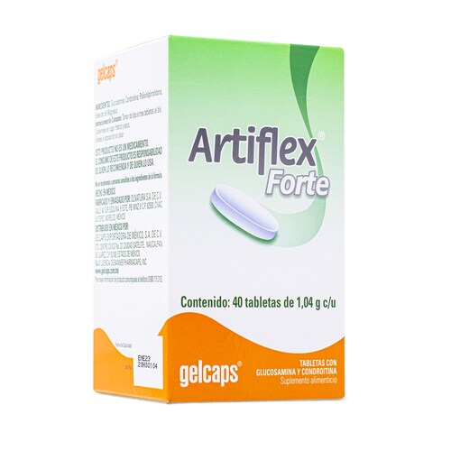 Artiflex Forte 40 Tab Glucosamina Y Condroitina Gelcaps 