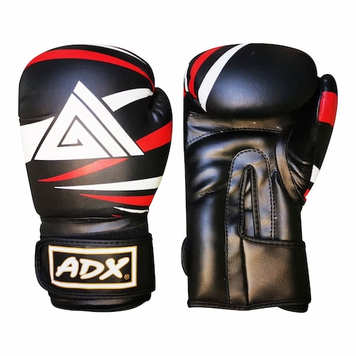 Guante de Box ADX Modelo Dx  Pvc + Nudilleras + Desodorizante + Vendas