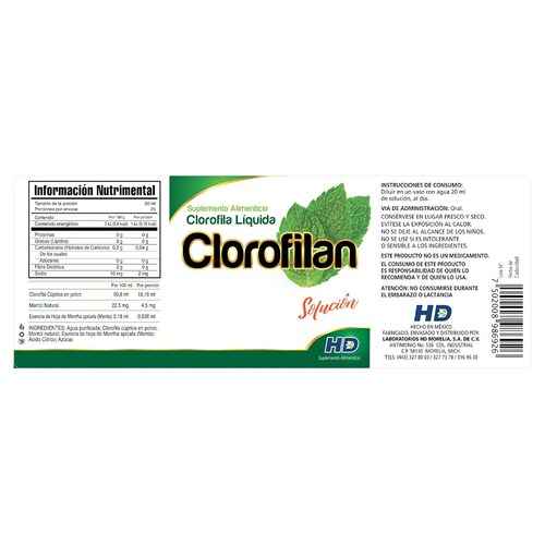 Clorofilan, Solución, 500 ml, Clorofila Liquida