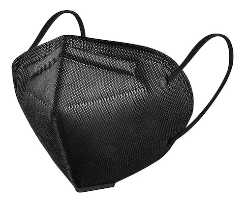 Cubrebocas Kn95 Marca Sanwo Sin Válvula Color Negro 20 Piezas