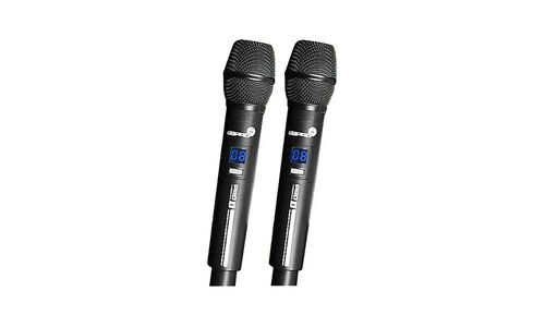 Sistema Micrófono Super Bright PRO-1 Inalambrico De Mano Doble