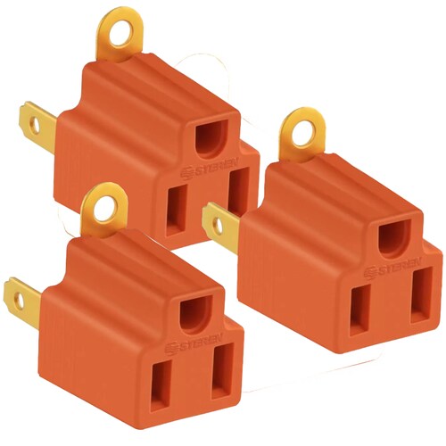 Adaptador De Clavija Con Tierra Para Contacto Kit Con 5 Piezas