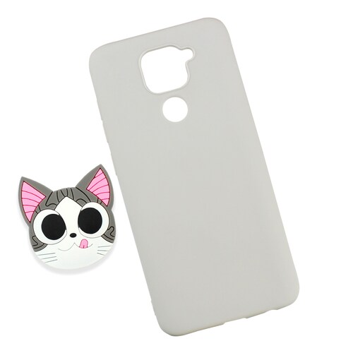 Funda Case Triche para XIAOMI Redmi NOTE 9 Diseño Gato Michi SO Color Gris