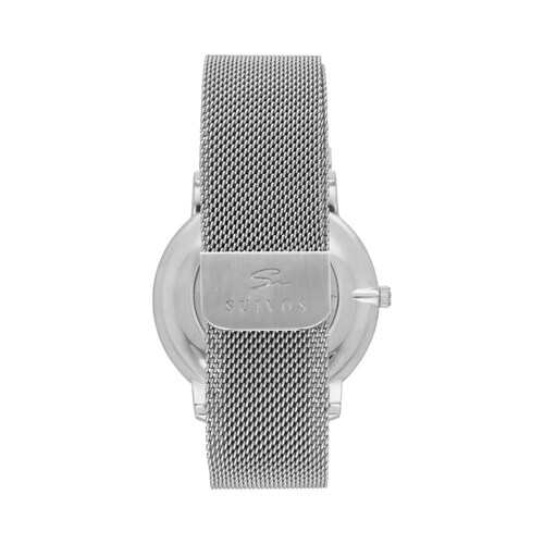 Reloj Suizo, Suivos NAVY STEEL, zafiro, 10 años de batería, acero hipoalergénico