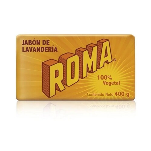Roma Jabón Barra Lavandería 100% Vegetal 400g Biodegradable