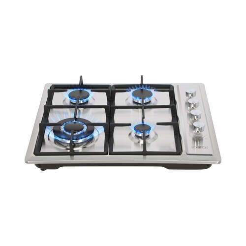 COMBO Parrilla 60 cm Acero Inoxidable y Campana Slim Acero Inox 75 Cm