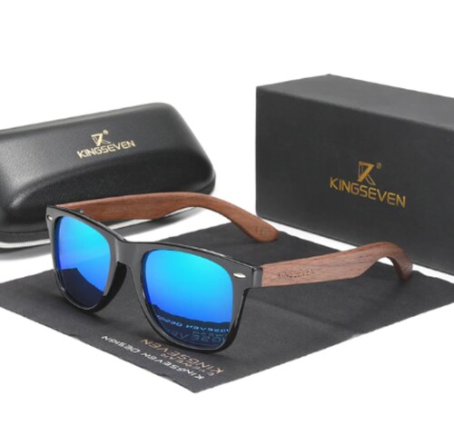 Lentes de sol polarizados hombre kingseven uv400 gris azul KINGSEVEN