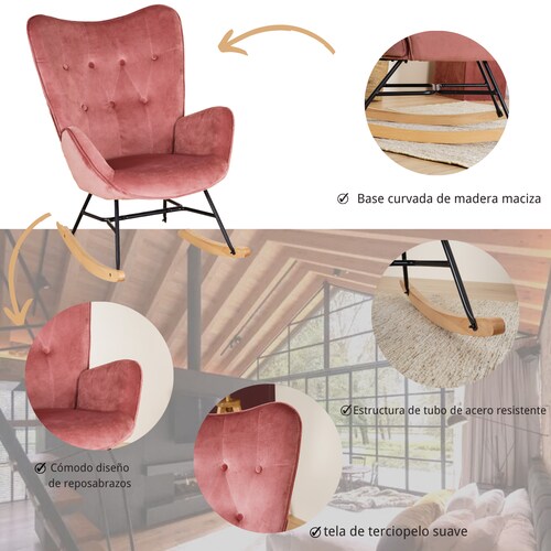 Mecedora reclinable suave y cómoda para el hogar, silla de salón