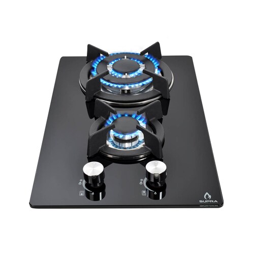 COMBO con campana de pared 60cm, parrilla de inducción y parrilla de gas SUPRA CINQUE de color negro