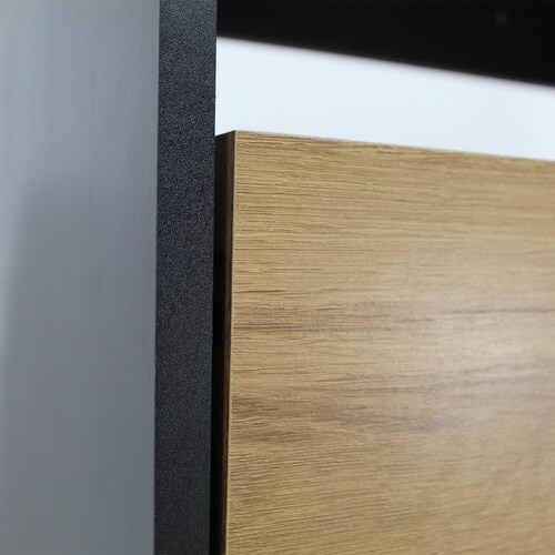 Escritorio Tipo Librero Home Office Dixie 140x90 Negro Mundo In