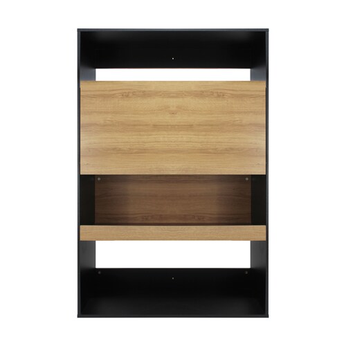 Escritorio Tipo Librero Home Office Dixie 140x90 Negro Mundo In