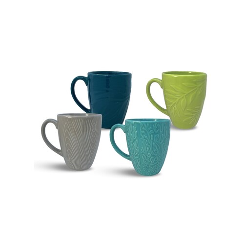 Cutiset Juego De 4 Tazas De Ceramica De Lava De 15 Onzas Ap