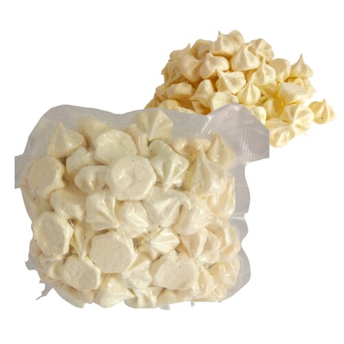Merengues o Suspiros de sabor rosas de castilla a granel 100 g 3 bolsas Roev Reposteria