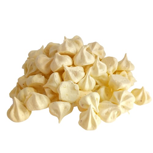 Merengues o Suspiros de sabor rosas de castilla a granel 100 g 3 bolsas Roev Reposteria