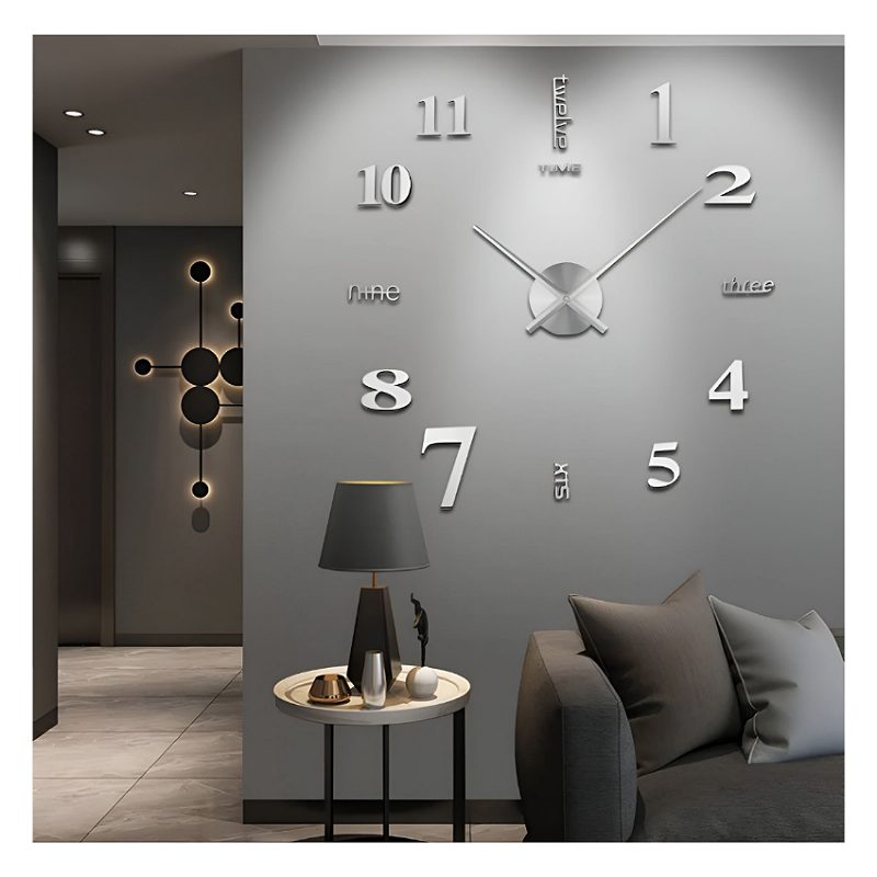 Reloj de discount pared 3d grande