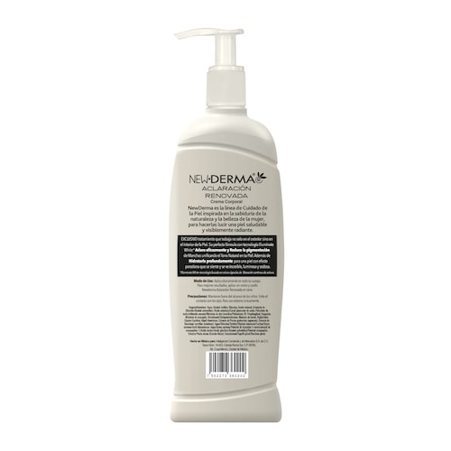 New Derma Crema Corporal Concha Nacar 200 + 400 Ml - 2 Pz.