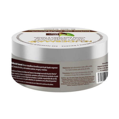 New Derma Crema Corporal Baba De Caracol 200 + 400 Ml - 2 Pz