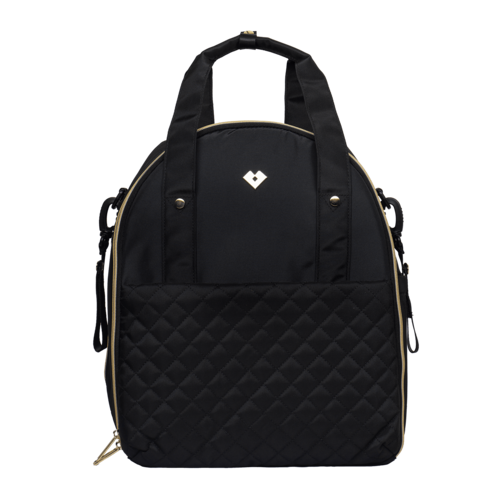 LuckyLy Pañalera Mochila de Bebé Moderna con Múltiples Compartimentos, Incluye Cambiador, Modelo Evie, Negro