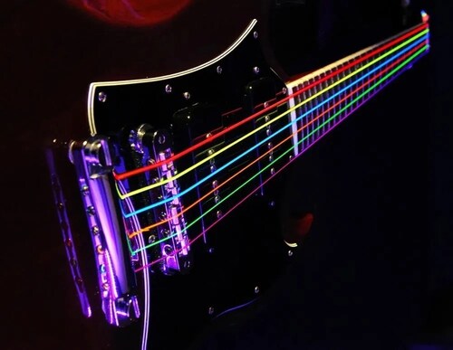 DR NEON™ Blue 10-46 Cuerdas Guitarra Eléctrica 6 Cuerdas Medium Color: Azul  | Clave de Sol