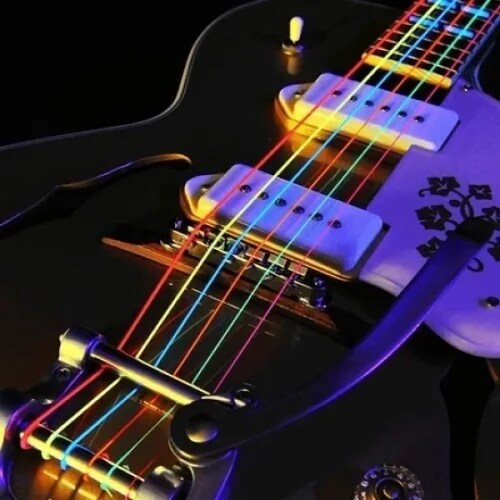 DR NEON™ Blue 10-46 Cuerdas Guitarra Eléctrica 6 Cuerdas Medium Color: Azul  | Clave de Sol
