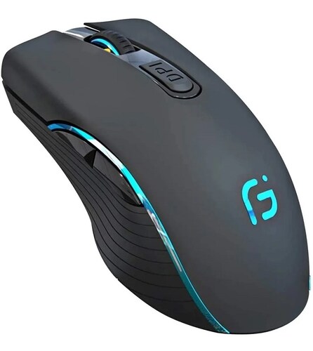 Mouse Inalámbrico, Ratón Inalámbrico 2.4 G Recargable Rgb