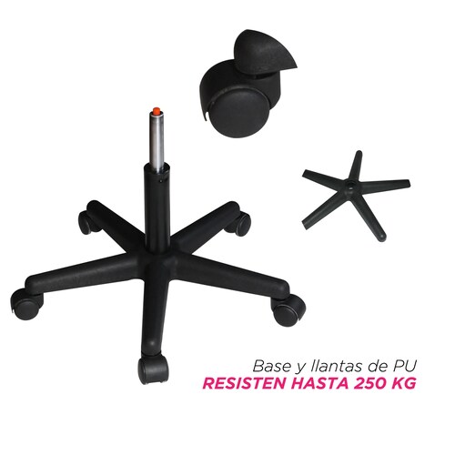 Silla Taburete Banco Con Respaldo Negro Consultorio Tatoo Spa VANLIG
