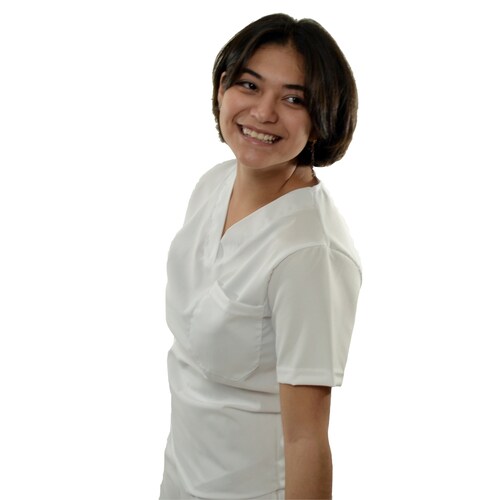 Scrub Antifluidos Blanco Romano Dama