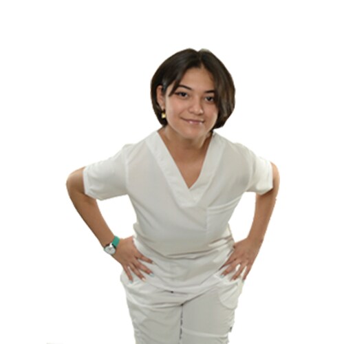 Scrub Antifluidos Blanco Romano Dama