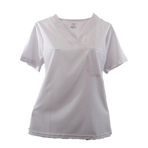 Scrub Antifluidos Blanco Romano Dama