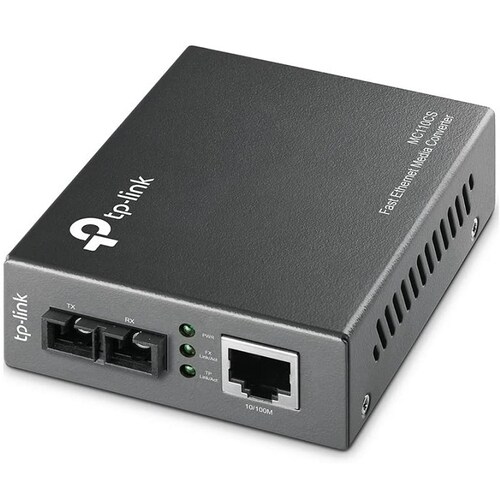 Convertidor De Medios Tp-Link MC110CS Fibra Optica Mono-Modo 10/100Mbps