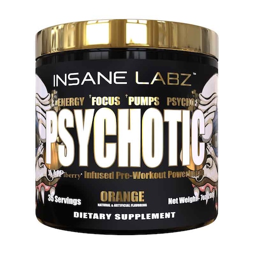 Pre-Entreno Insane Labz Psychotic Gold 202 Gr. 35 Serv. - Uva