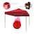 Toldo Carpa Plegable Rojo 3x3 Plegable Impermeable  VANLIG