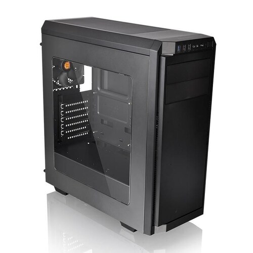 Gabinete Thermaltake V100, Midi-tower, Atx, Usb 2.0/3.0, Incluye Fuente De 450w, Negro (ps-ttp-0450nn1anu-1)