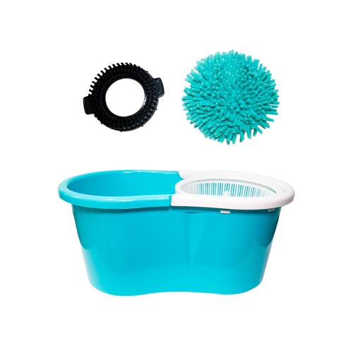 Kit De Limpieza Completa Cubeta Spin Mop + Accesorios