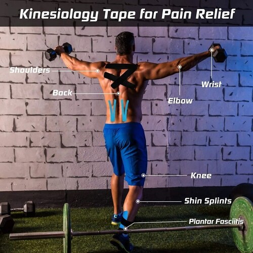 Cinta Kinesiológicas Vendaje Neuromuscular 6pcs 5mx5cm