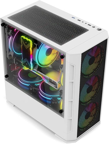 Gabinete Yeyian Haizen 2500, Midi-tower, Micro Atx/mini-atx, Usb 3.0, Sin Fuente, Blanco