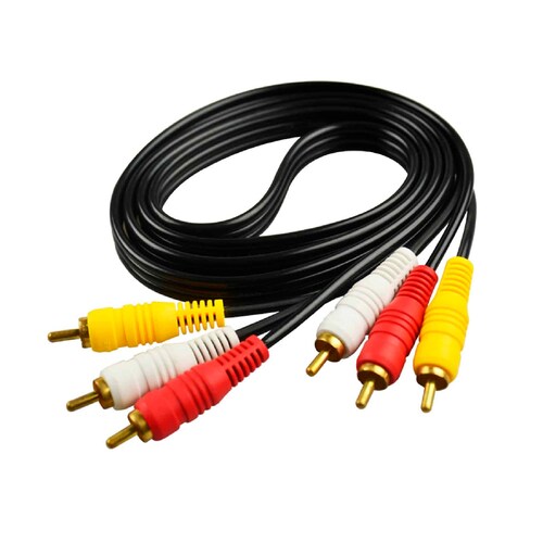 Paquete de 3 Cables RCA M/M de 1.5 metros