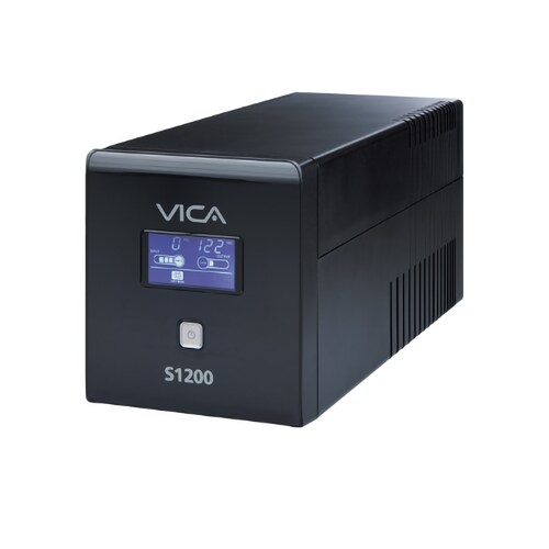 No Break Interactivo Vica S1200 de 1200VA/600W con 6 Contactos