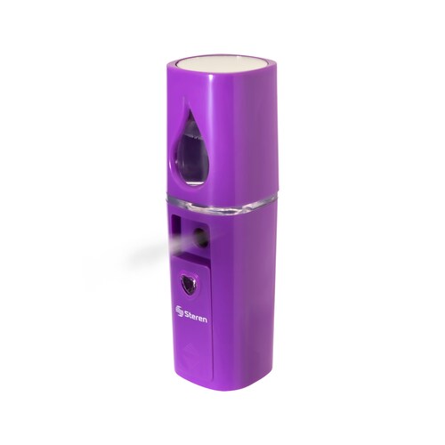 Paquete de Mini Humidificador Personal y Audífonos Manos Libres con Estuche Protector en Forma de Lata Steren