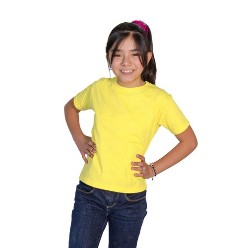 Playera Peso Completo Cuello Redondo Manga Corta Unisex para Niño