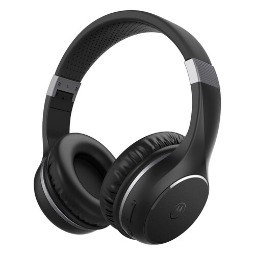 AUDÍFONOS INALÁMBRICOS OVER-EAR MOTOROLA 24HRS MOTO XT220 NEGROS