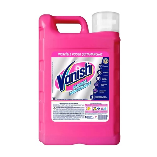 Detergente En Líquido de 9 L Sin Cloro Vanish 617560 CST