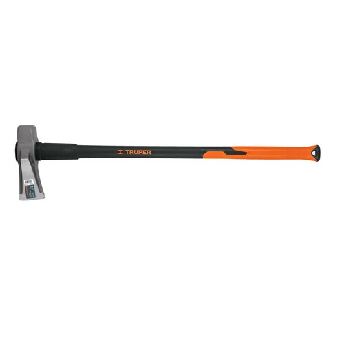 Hacha para rajar madera leña 8 lbs, mango fibra de vidrio 36" Truper