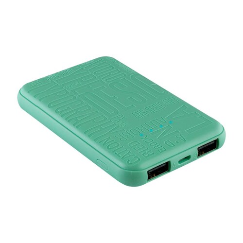 PILA CARGADOR P/CELULAR GREEN LEAF IP-4213TQ PORTÁTIL VERDE/TURQUESA ENDY1