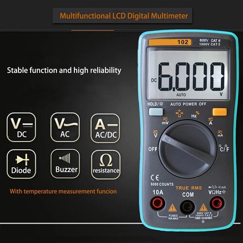 Multímetro Richmeters Rm102 True-rms Digital