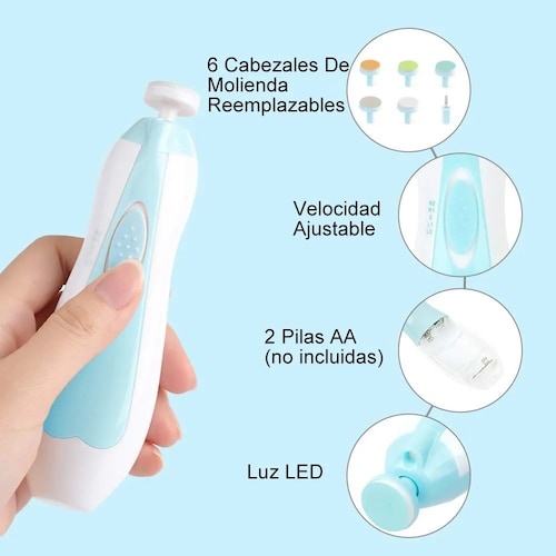 Juego De Lima De Uñas Eléctrica Para Adultos Y Bebés