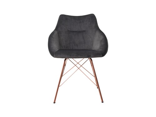 2 Sillones Individuales Jewel de Tela color Gris Oxford