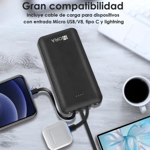 Power Bank Batería Portátil Carga Rápida 10000mah 1hora